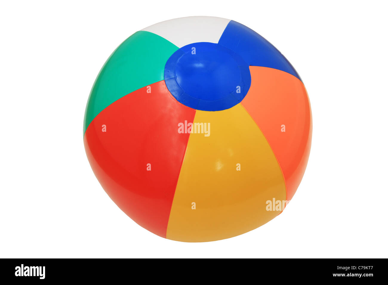 inflatable plastic childs beach ball isolated on white Stock Photo Alamy