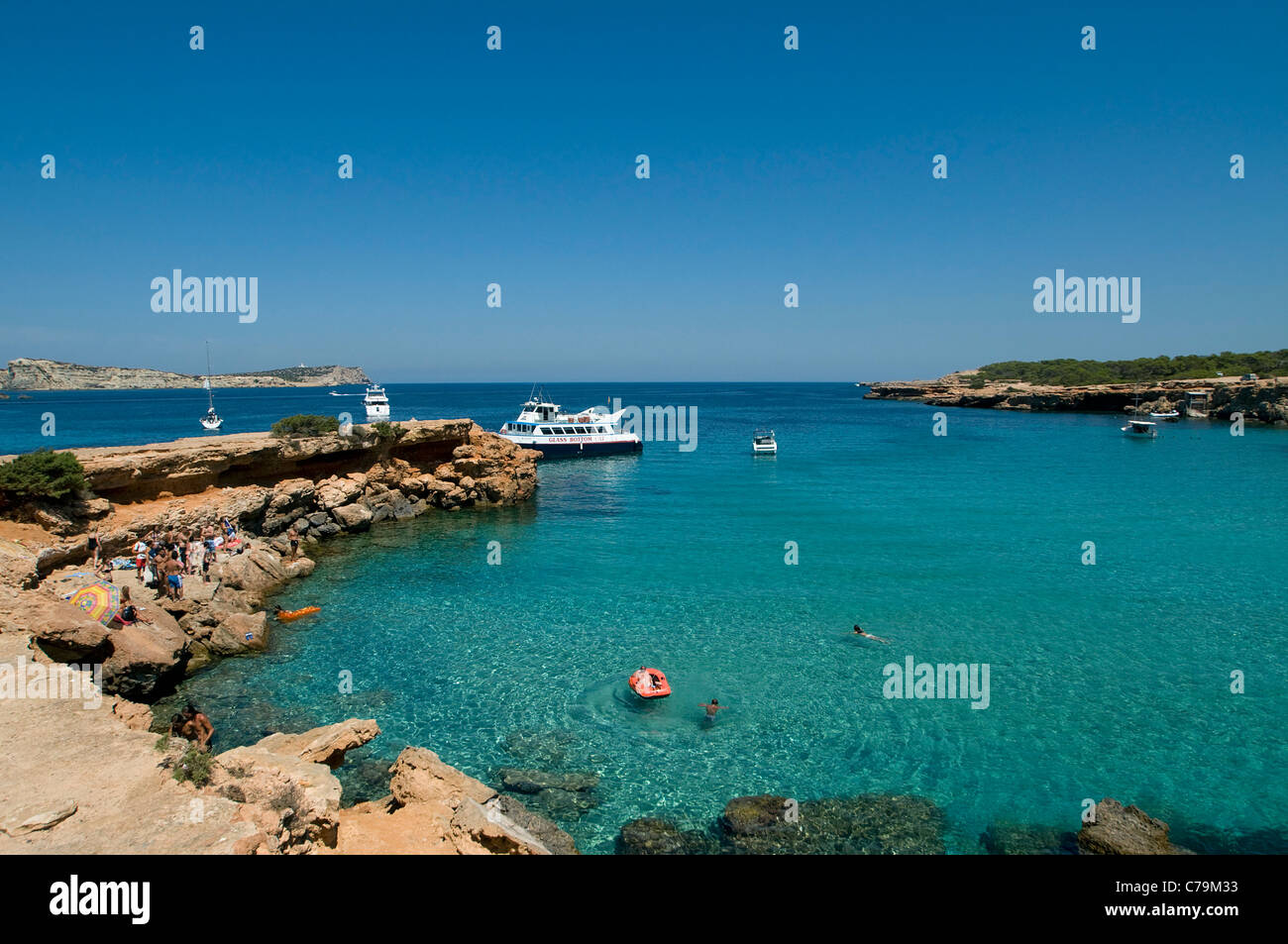 Cala Comte, Ibiza, Balearics, Spain Stock Photo