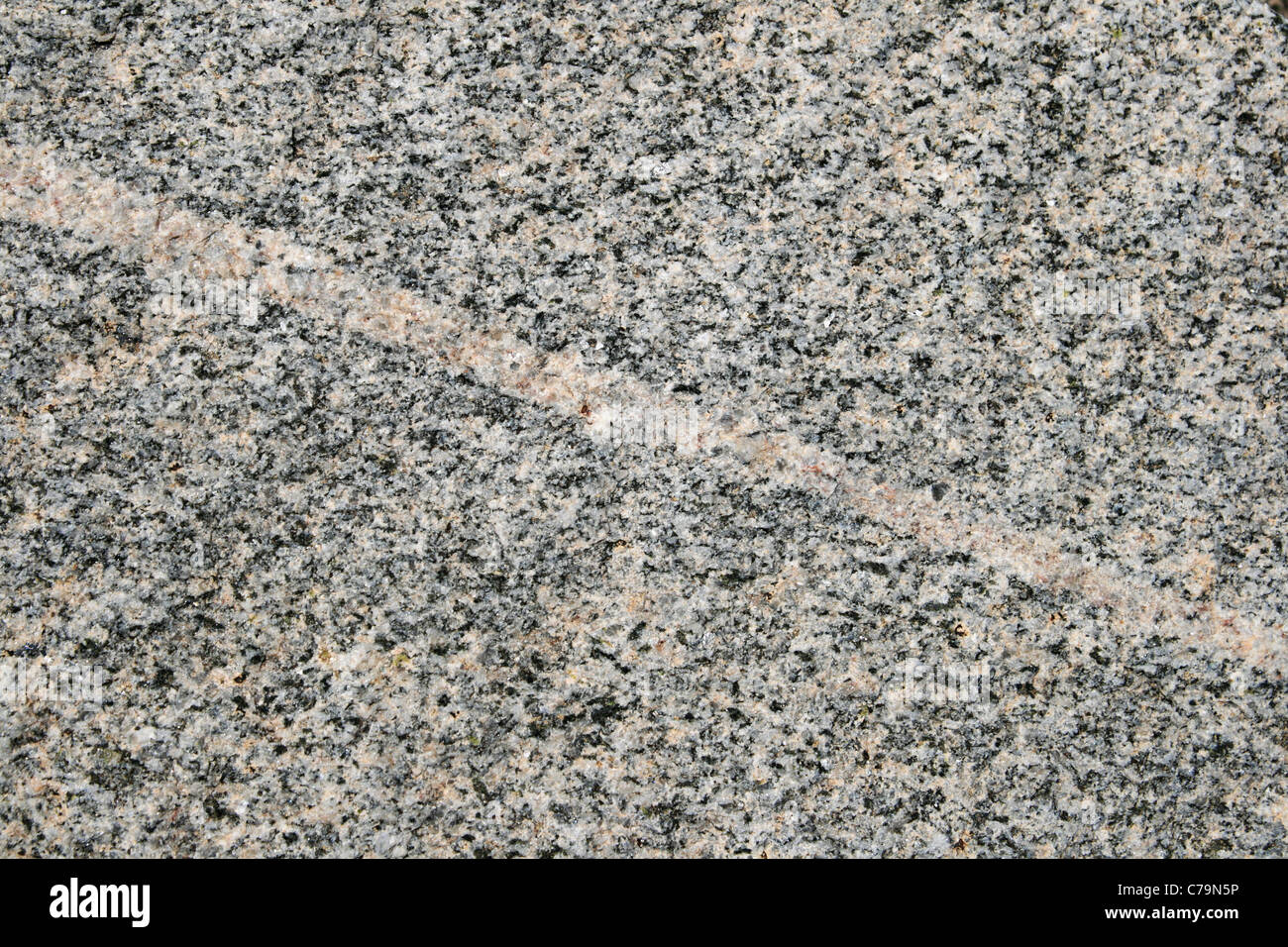 granite rock background with white vein Stock Photo