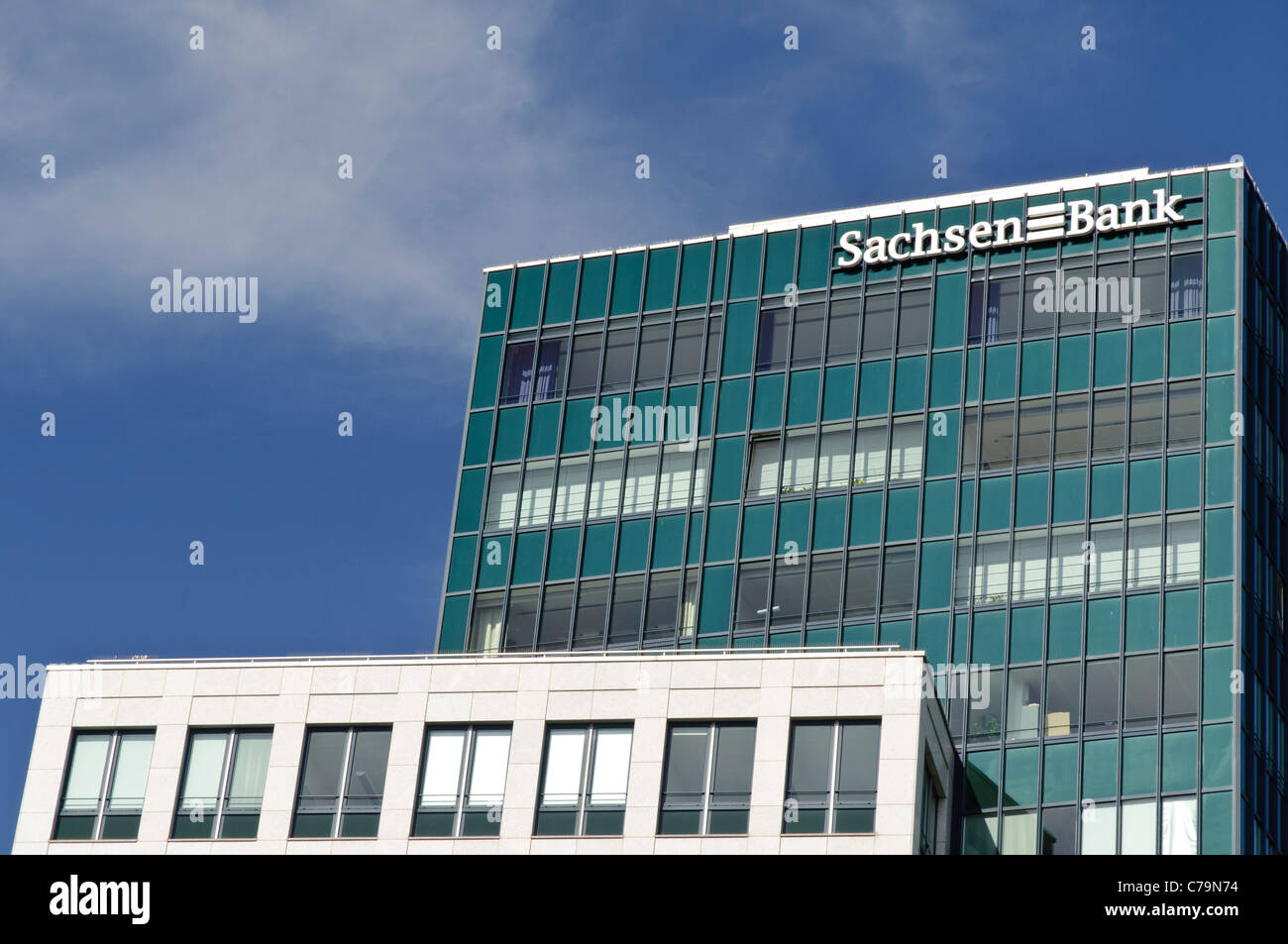 Headquarters of the Sachsen Bank, a subsidiary of LBBW Group, Leipzig