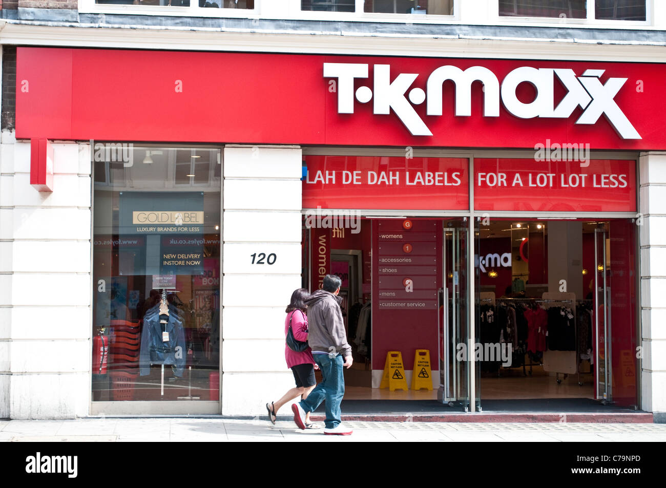 T.K.Maxx Shop on Charing Cross Road London, UK Stock Photo