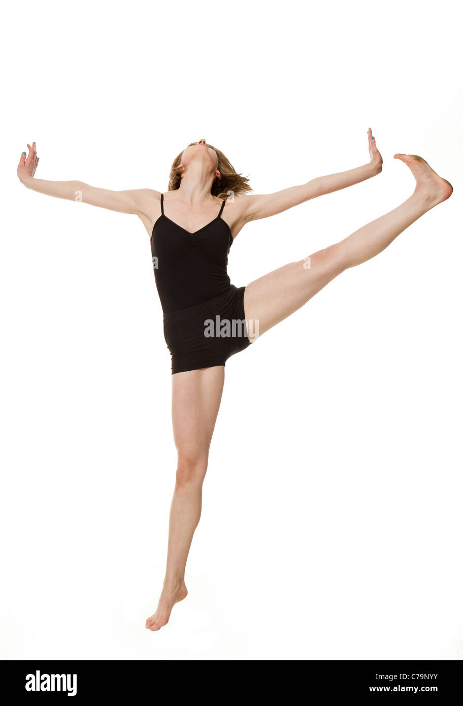 Woman dancing studio shot hi-res stock photography and images - Alamy