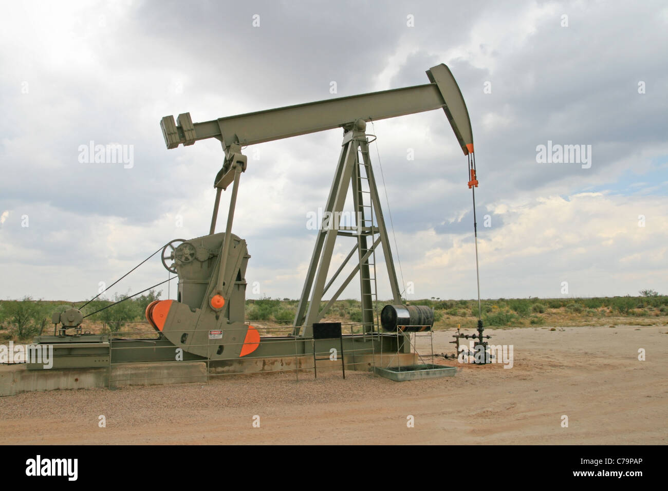 Permian Basin oil well in New Mexico Stock Photo Alamy