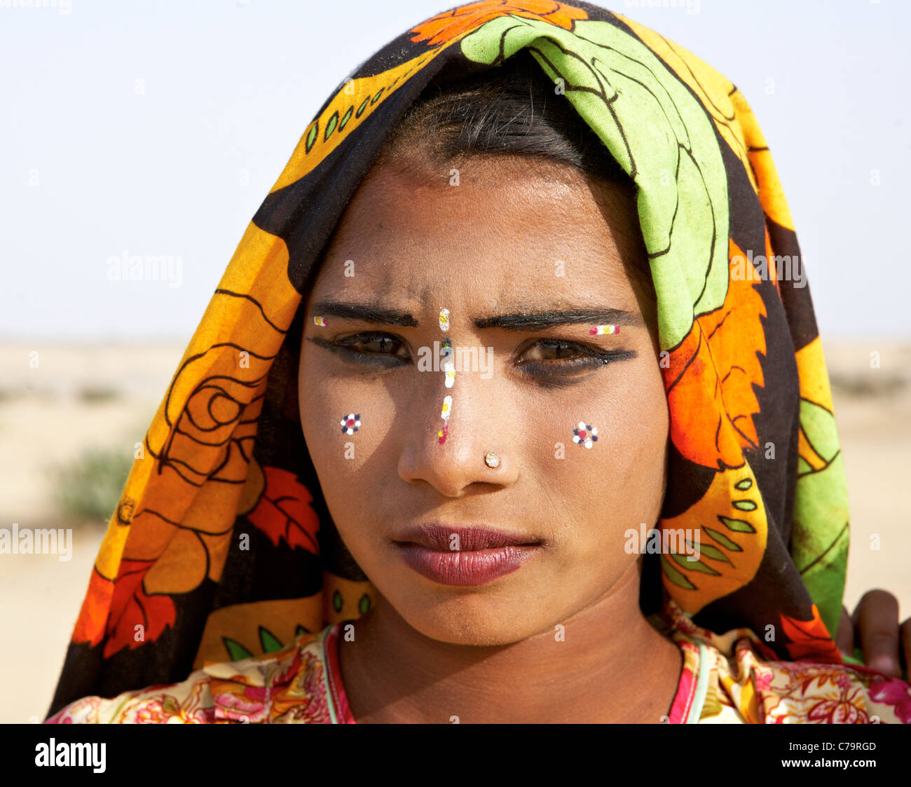 Indian Gypsy  Pushkar Rajasthan India Stock Photo