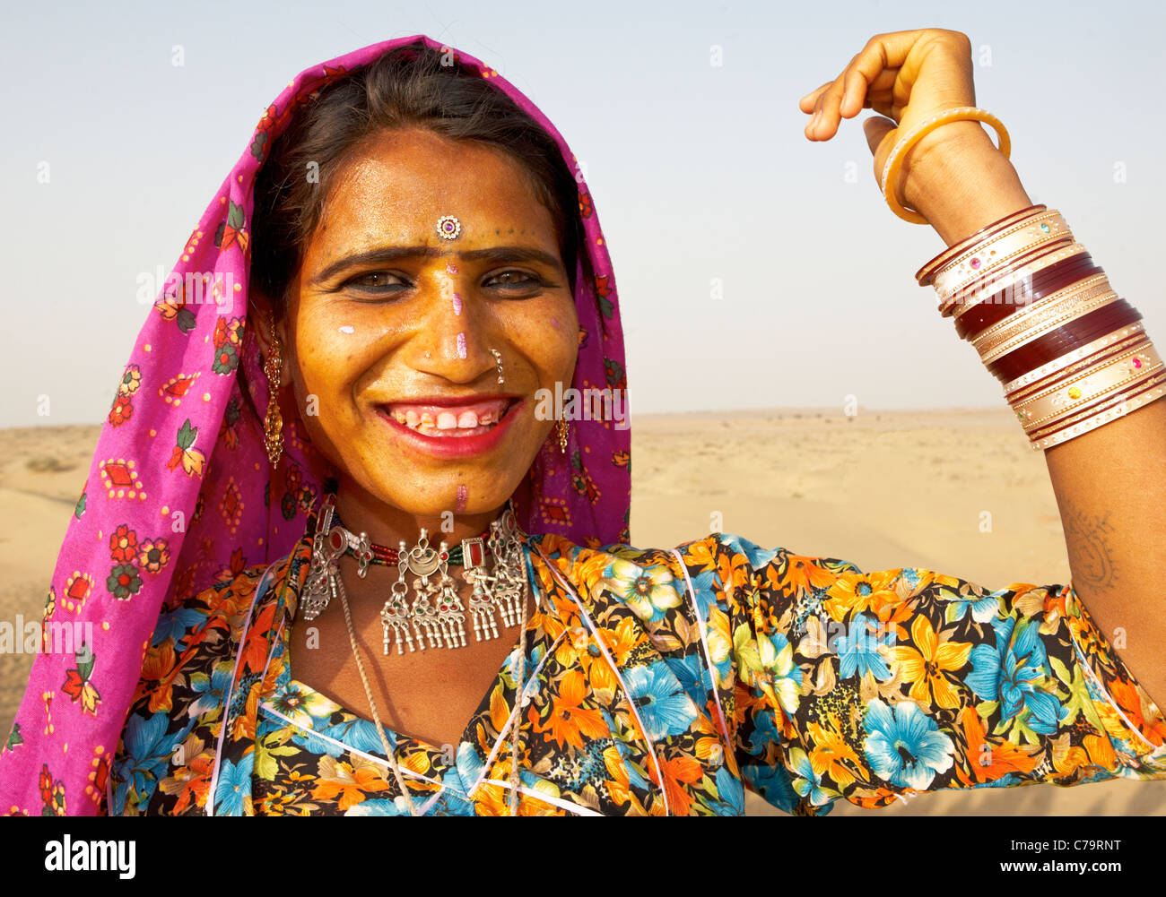 Indian Gypsy  Pushkar Rajasthan India Stock Photo
