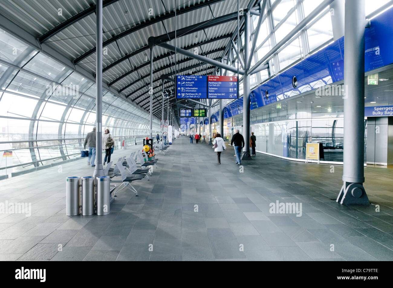 Leipzig-Halle Airport, Leipzig, Saxony, Germany, Europe Stock Photo