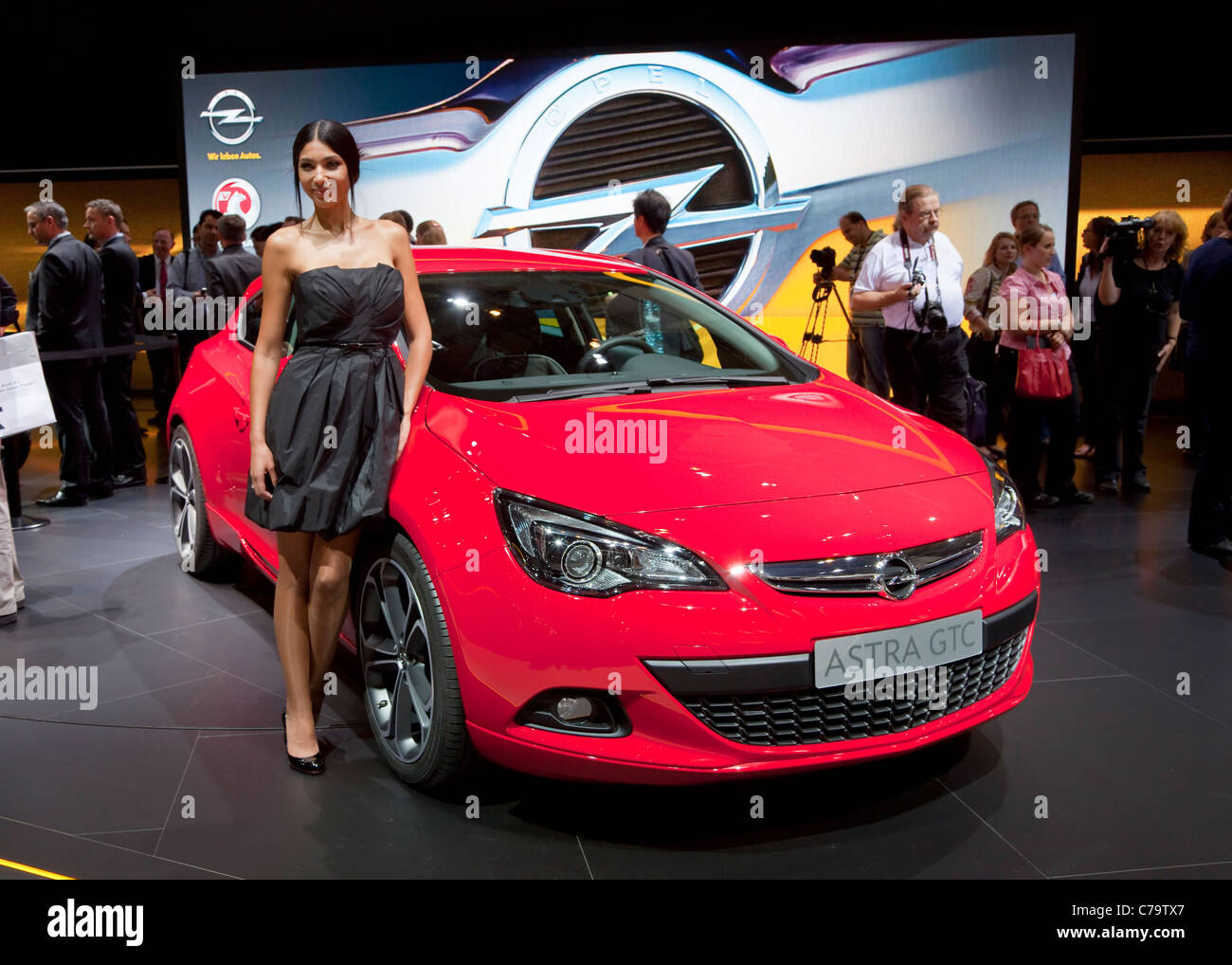 New Opel Astra GTC on the IAA 2011 International Motor Show in Frankfurt am Main, Germany Stock Photo