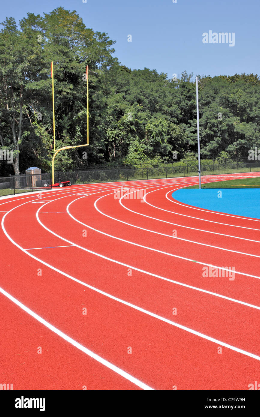 Track and field stadium Stony Brook University Long Island NY Stock