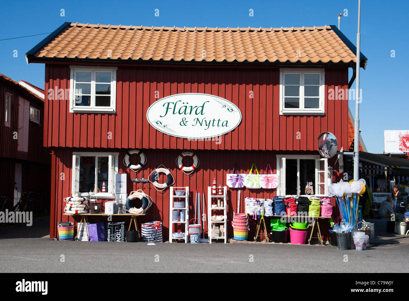 Tourist shop in Strömstad, Bohuslan, Sweden Stock Photo