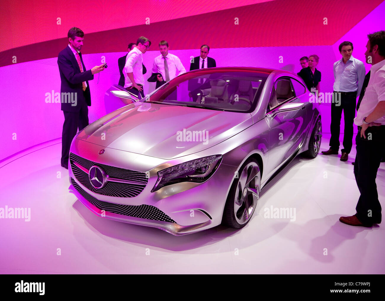 New Mercedes Benz A-Class Concept on the IAA 2011 International Motor Show in Frankfurt am Main, Germany Stock Photo