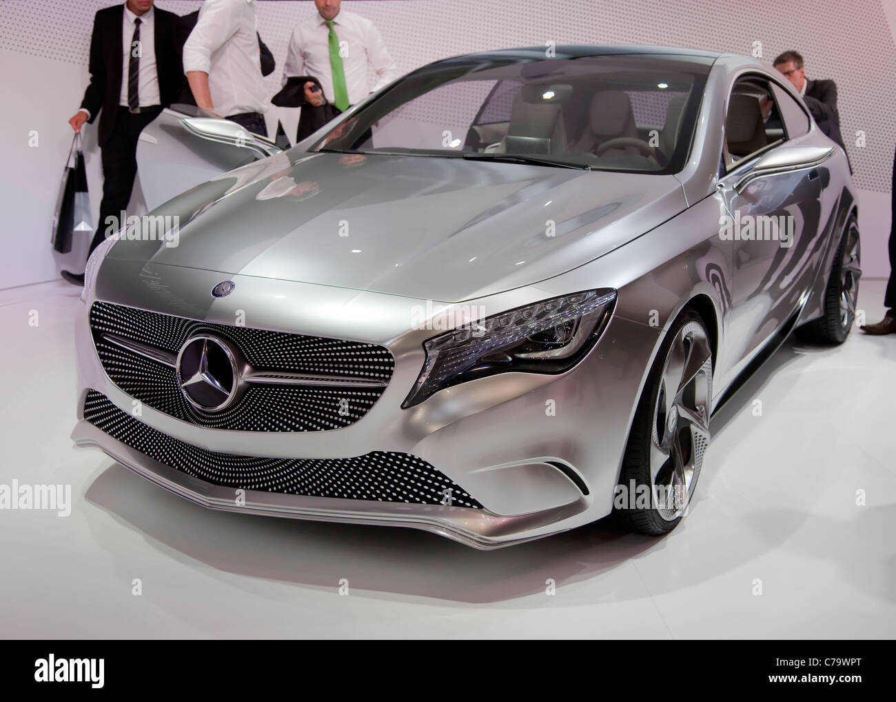 New Mercedes Benz A-Class Concept on the IAA 2011 International Motor Show in Frankfurt am Main, Germany Stock Photo