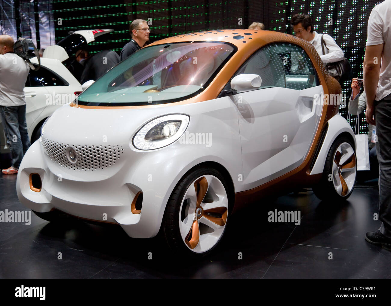 New Concept Smart Forvision e-car on the IAA 2011 International Motor Show in Frankfurt am Main, Germany Stock Photo