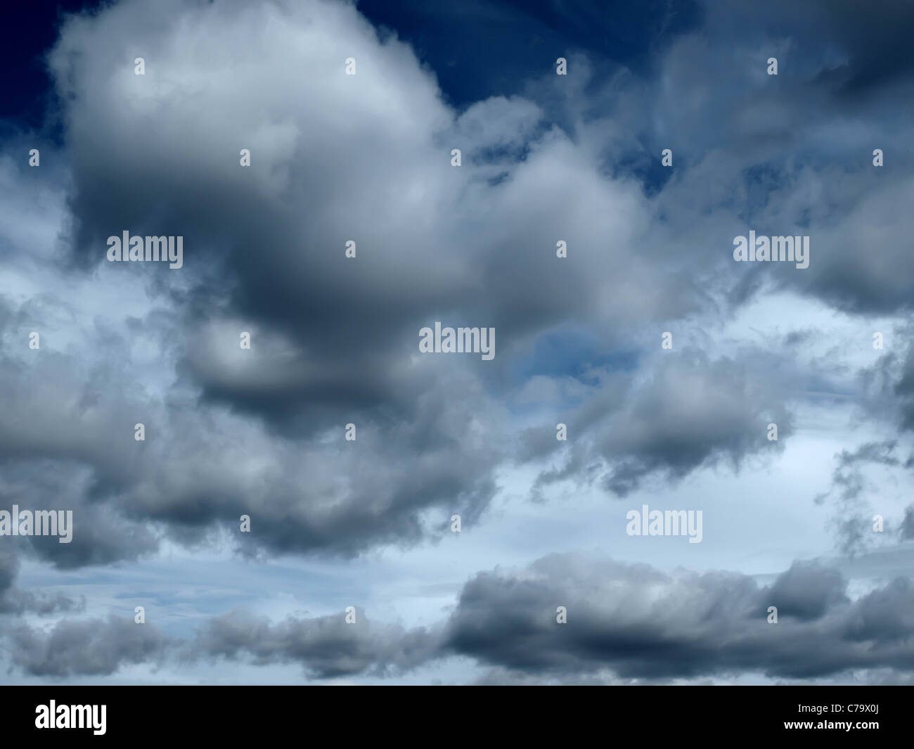 Natural background: dark stormy clouds Stock Photo - Alamy