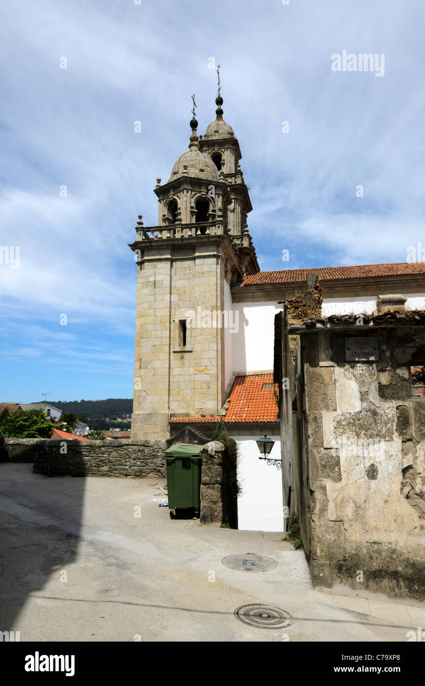 Church of Santiago (Iglesia de Santiago) - Pontedeume, Galicia, Spain Stock Photo