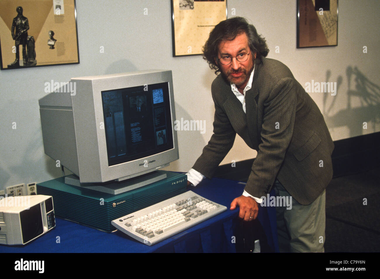 Director and Producer Steven Spielberg demonstrates his Oral History of ...