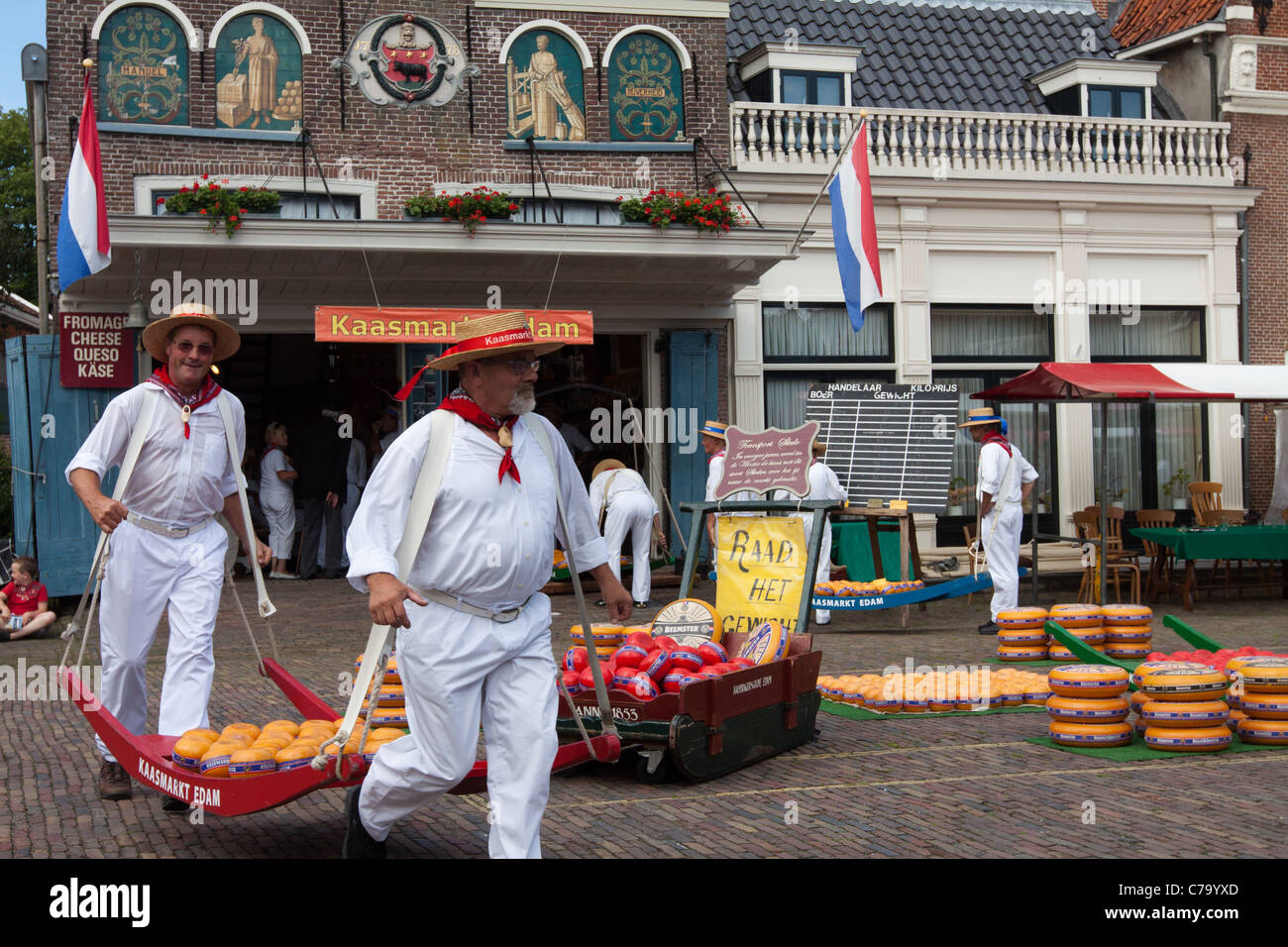 Edam Cheese Market Stock Photo Alamy