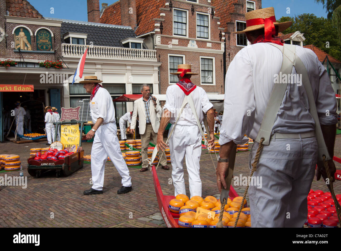 Edam Cheese Market Stock Photo Alamy