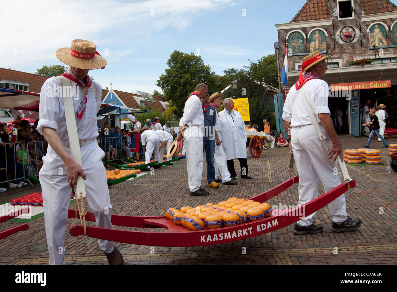 Edam Cheese Market Stock Photo Alamy