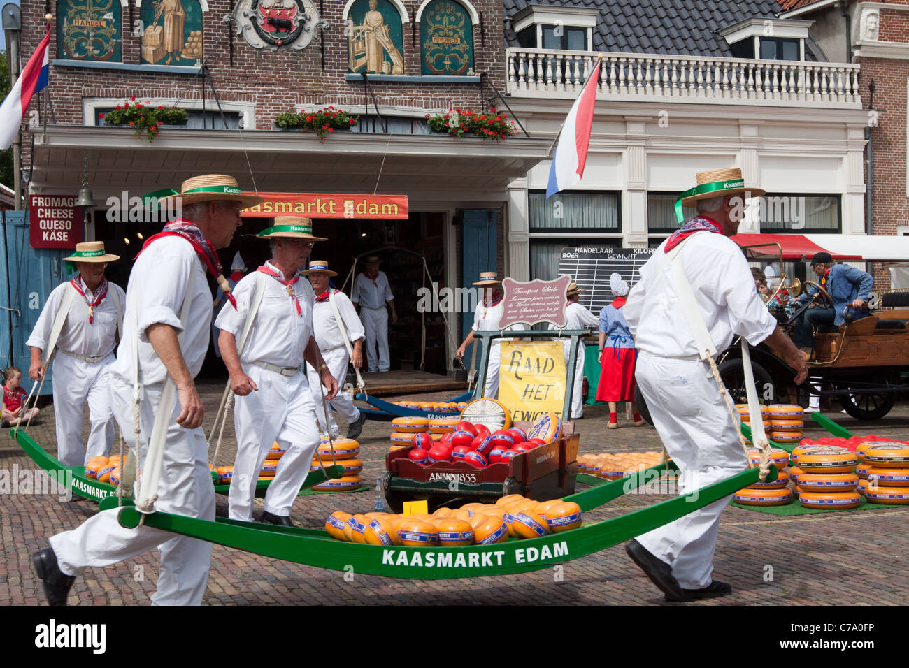 Edam Cheese Market Stock Photo Alamy
