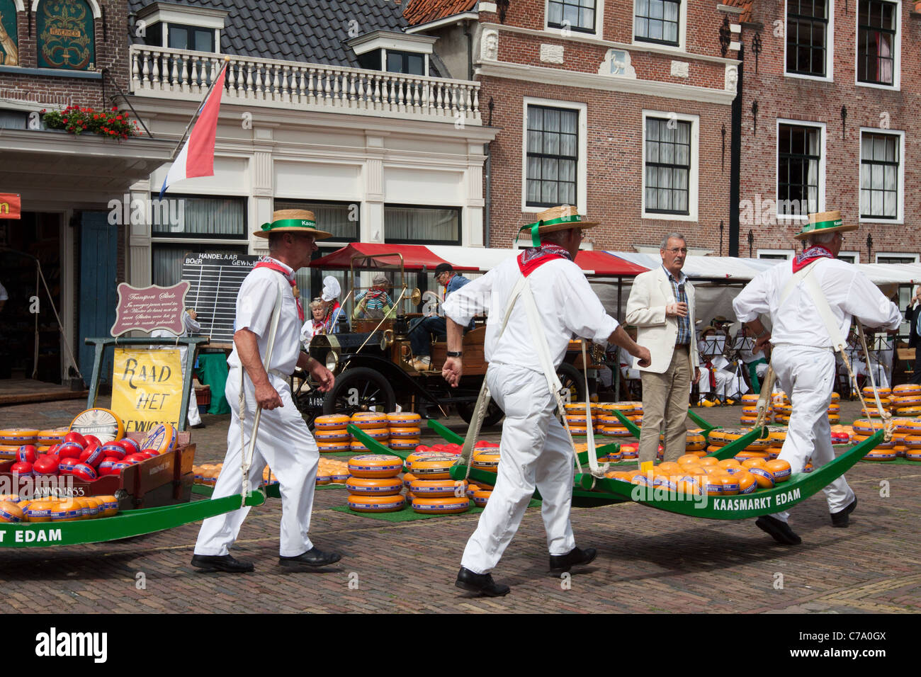 Edam Cheese Market Stock Photo Alamy