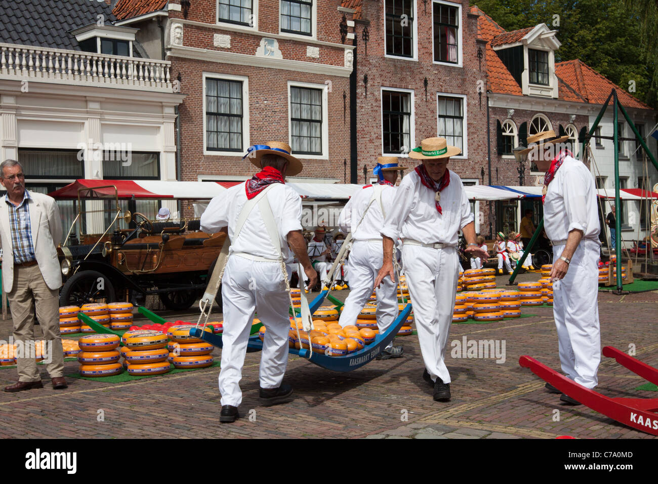 Edam Cheese Market Stock Photo Alamy