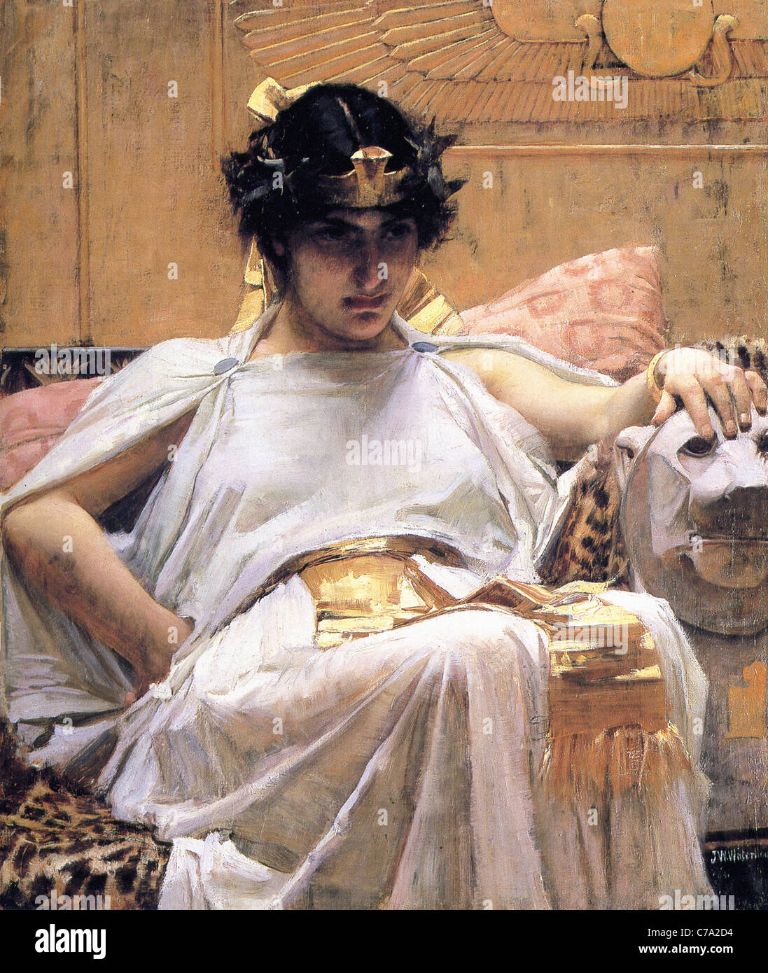 John William Waterhouse Cleopatra 1888 Stock Photo