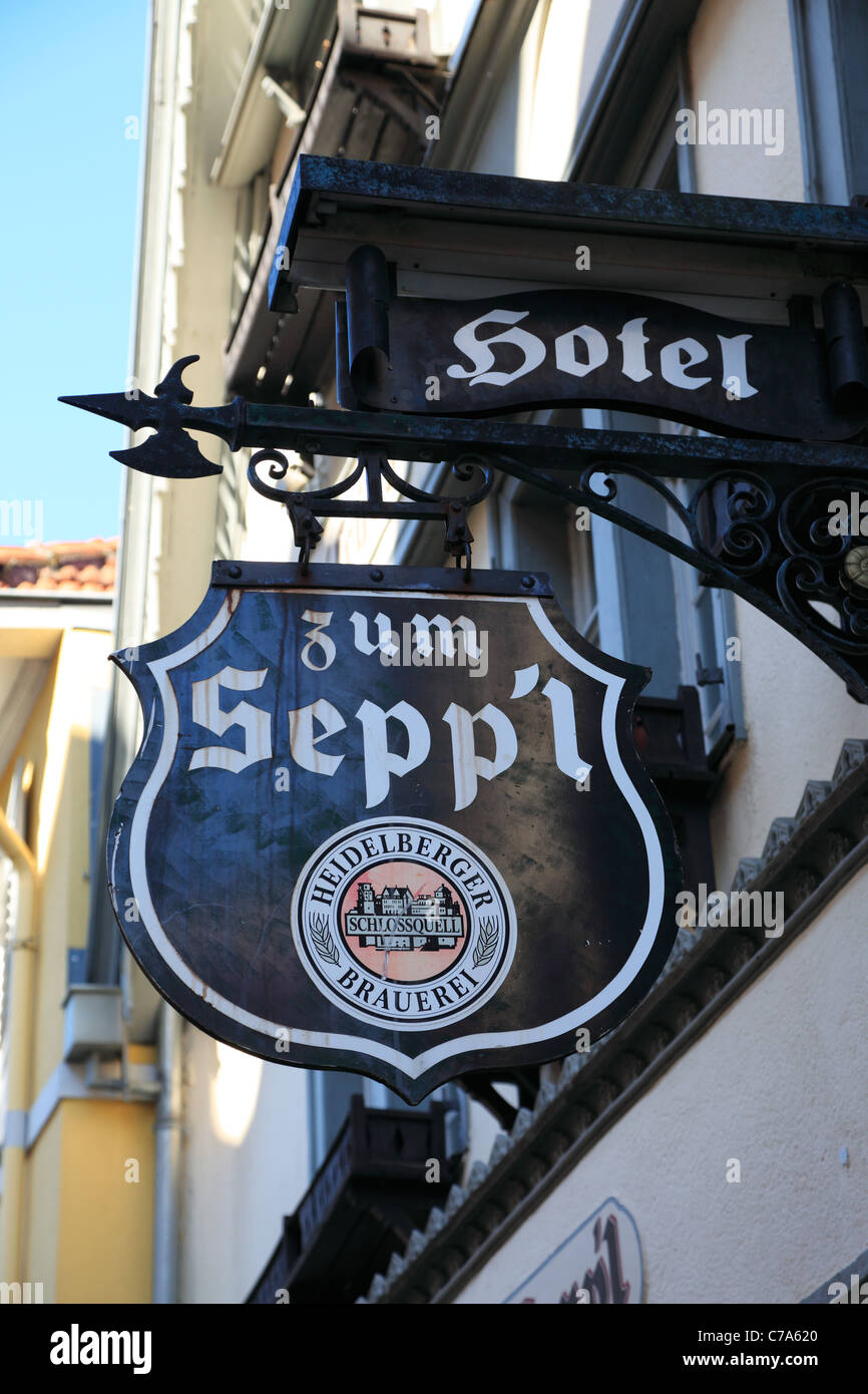Studentenkneipe "Zum Seppl" in der Altstadt von Heidelberg, Baden