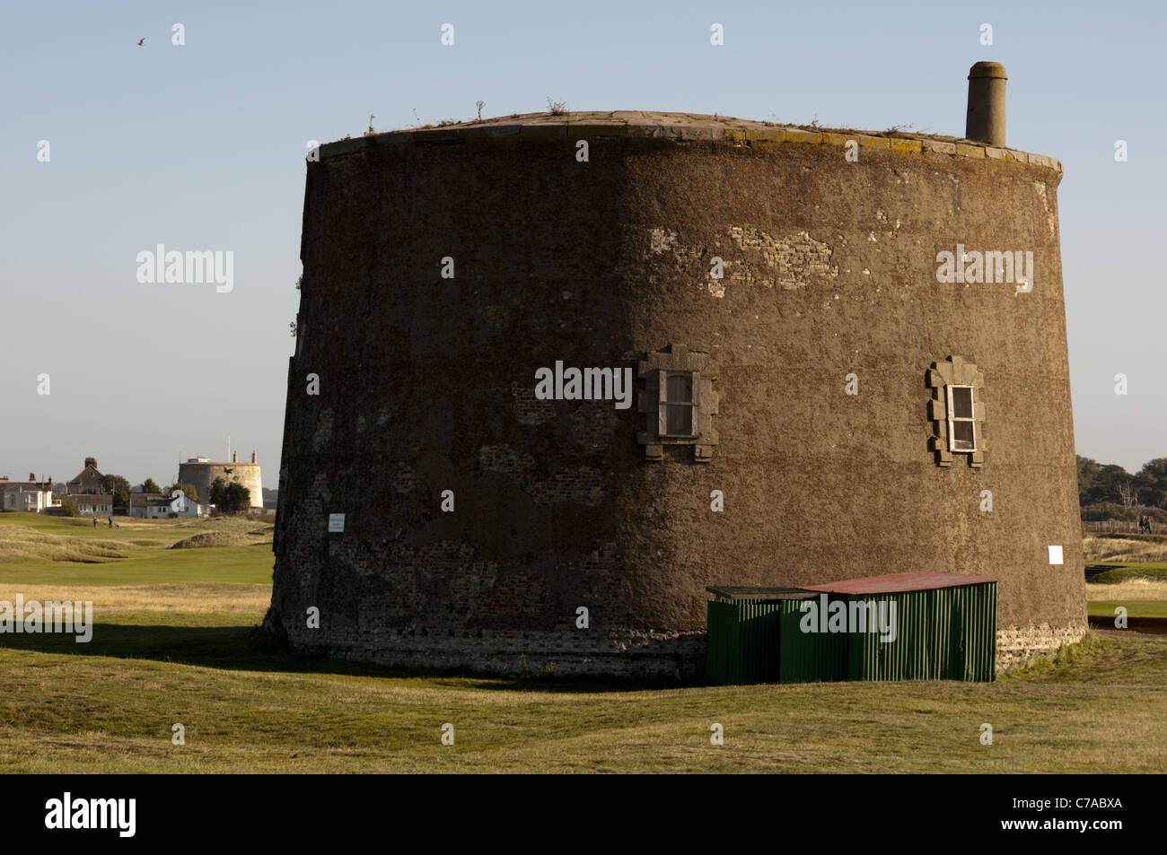 Martello towers Felixstowe ferry Stock Photo