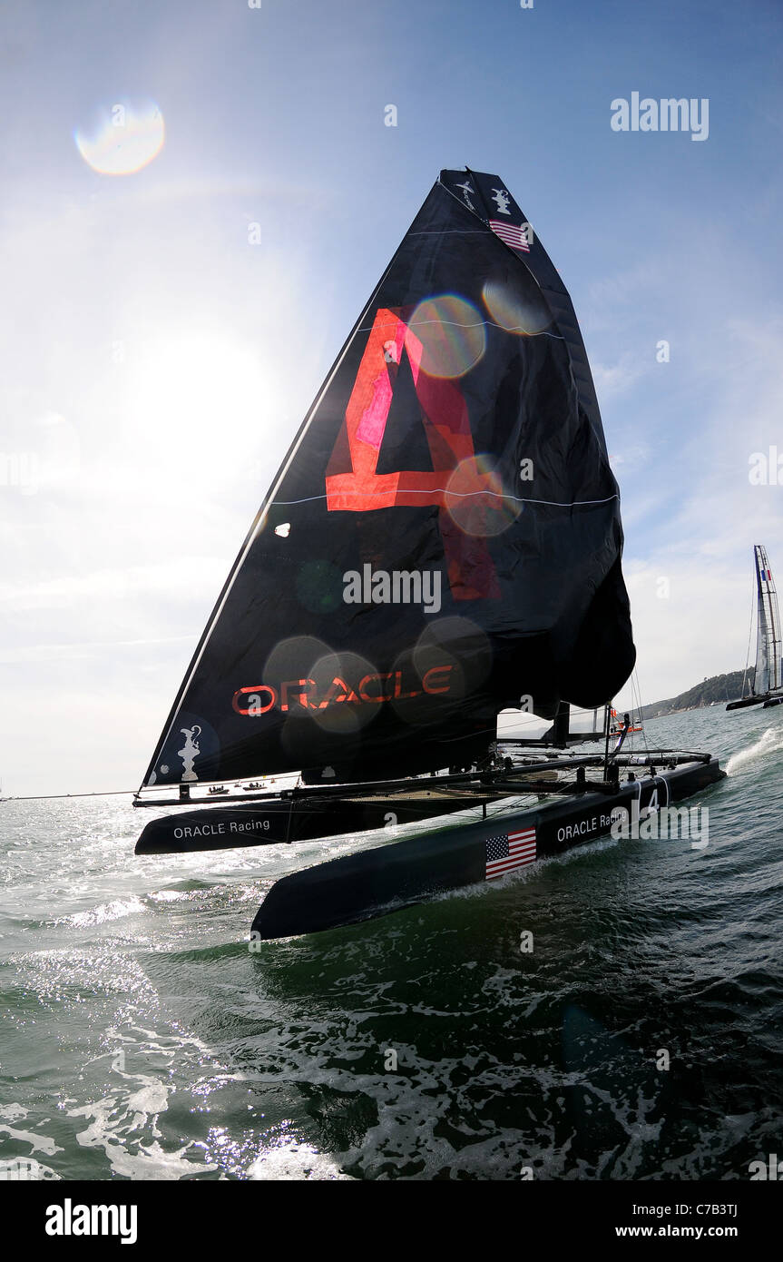 America's Cup World Series sailing event in Plymouth Stock Photo Alamy