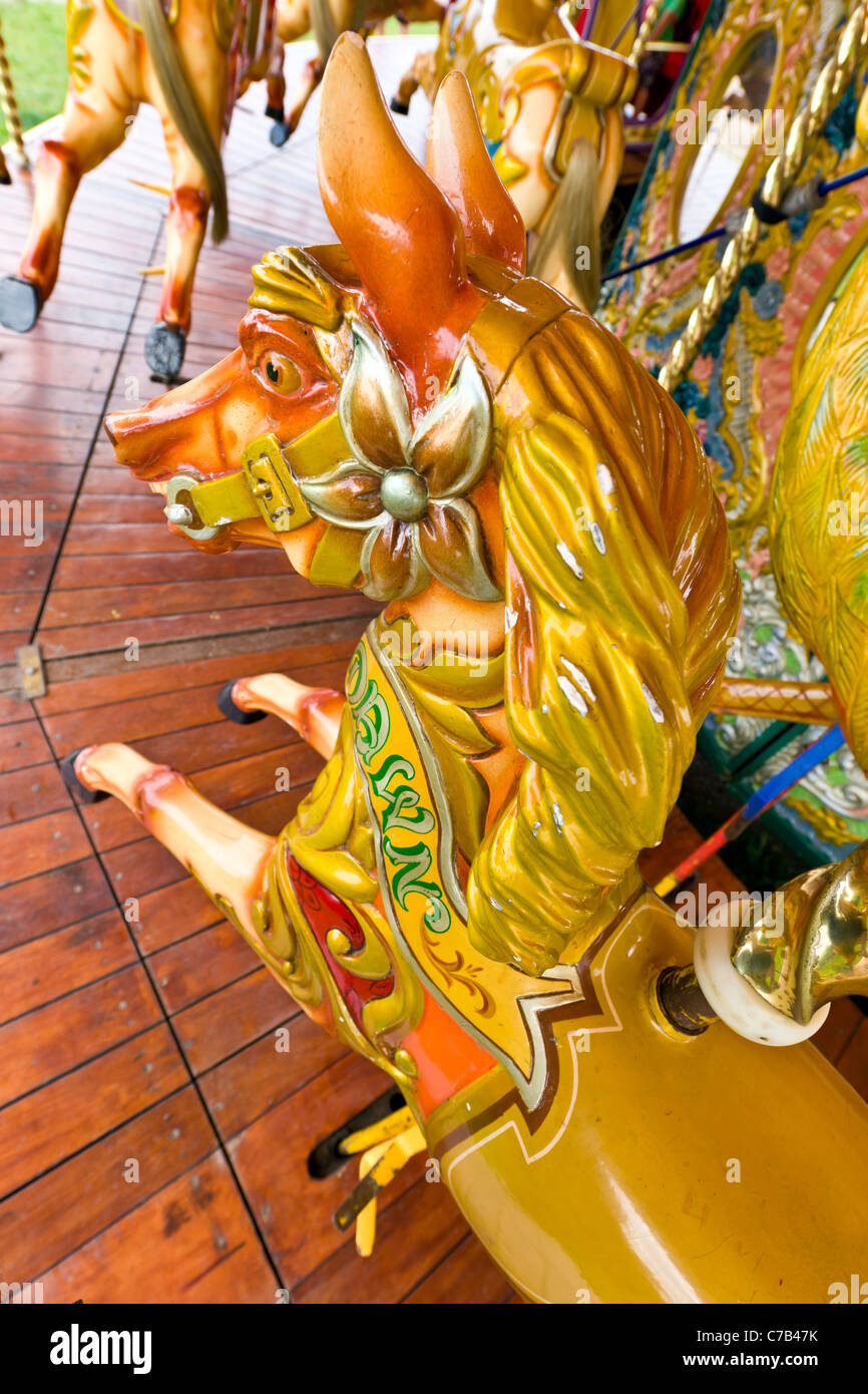 Wooden carousel horse hi-res stock photography and images - Alamy