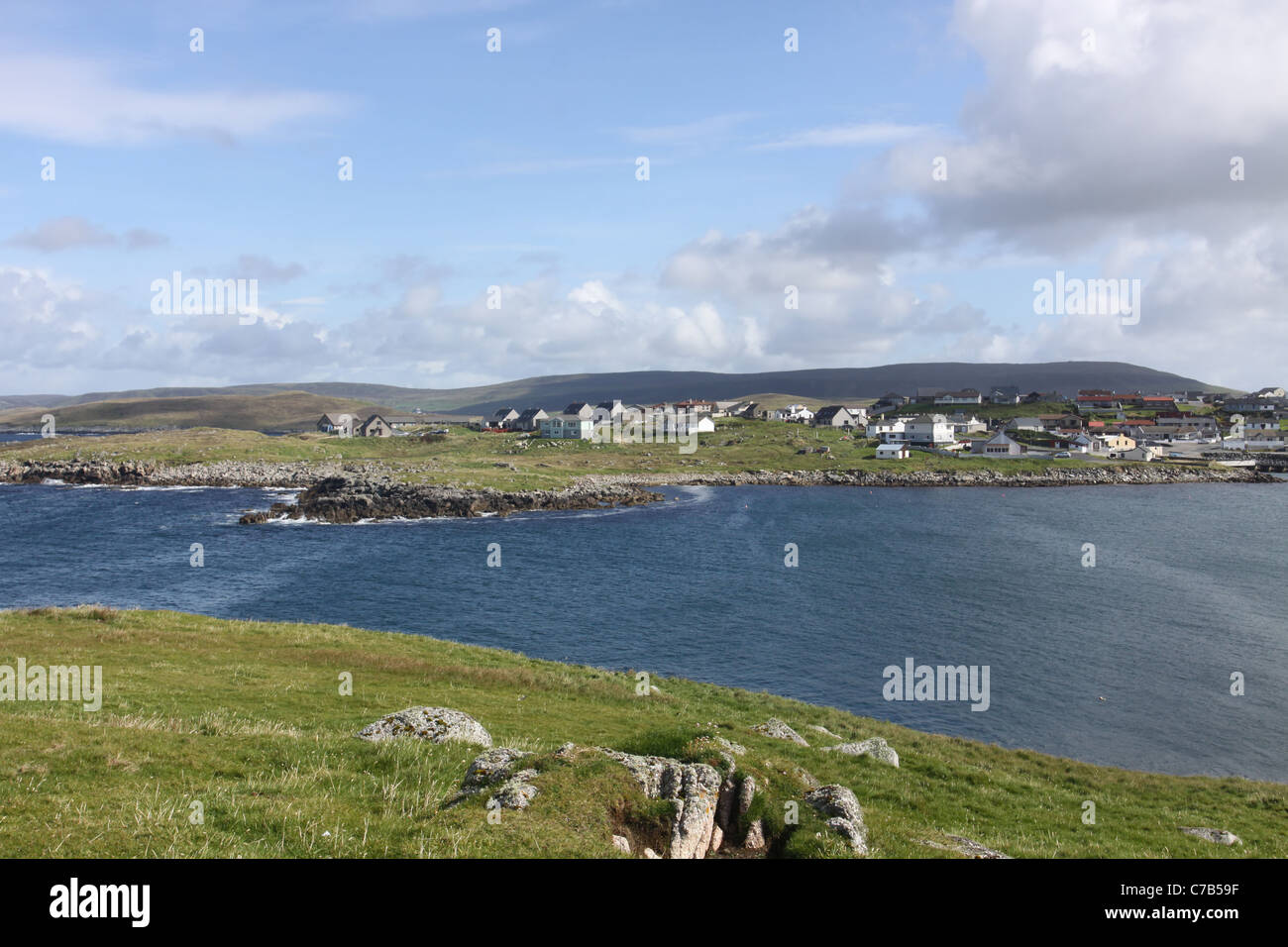 Hamnavoe West Burra Shetland Islands Scotland September 2011 Stock Photo Alamy