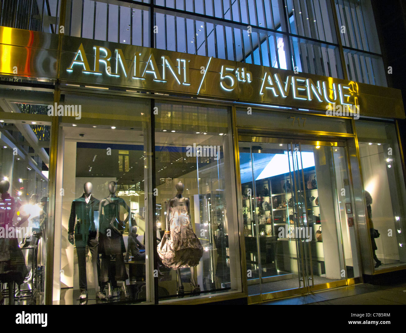 Armani store on 5th avenue in New York City Stock Photo, Royalty Free ...