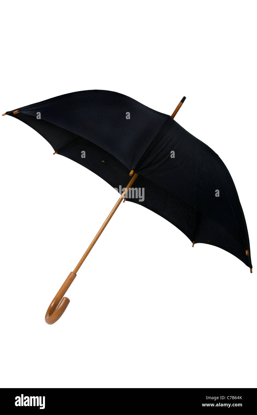 black umbrella isolated Stock Photo Alamy