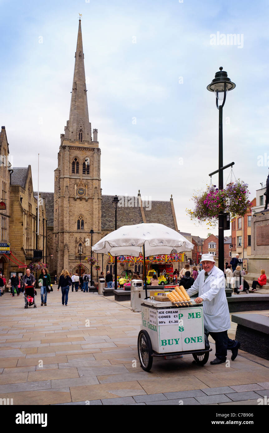 Durham Market Place Stock Photo Alamy