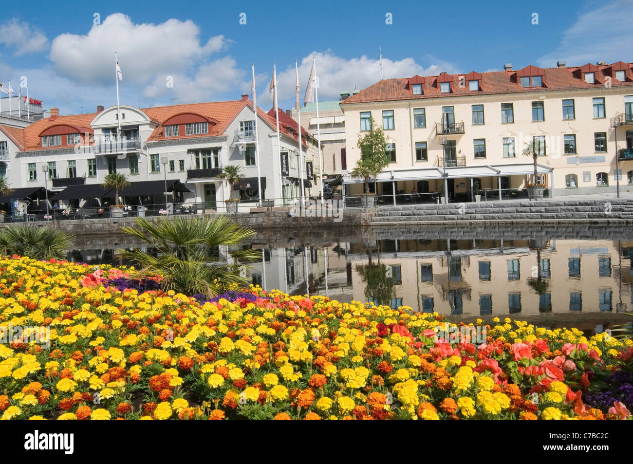 Borås sweden swedish city cities town centre center summer boras Stock