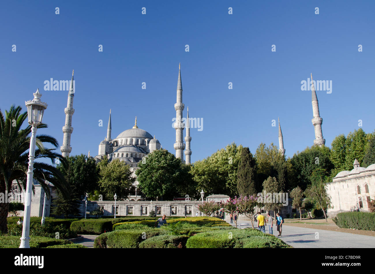 Turkey, Istanbul, Blue Mosque. View from Sultanahmet Square Stock Photo ...