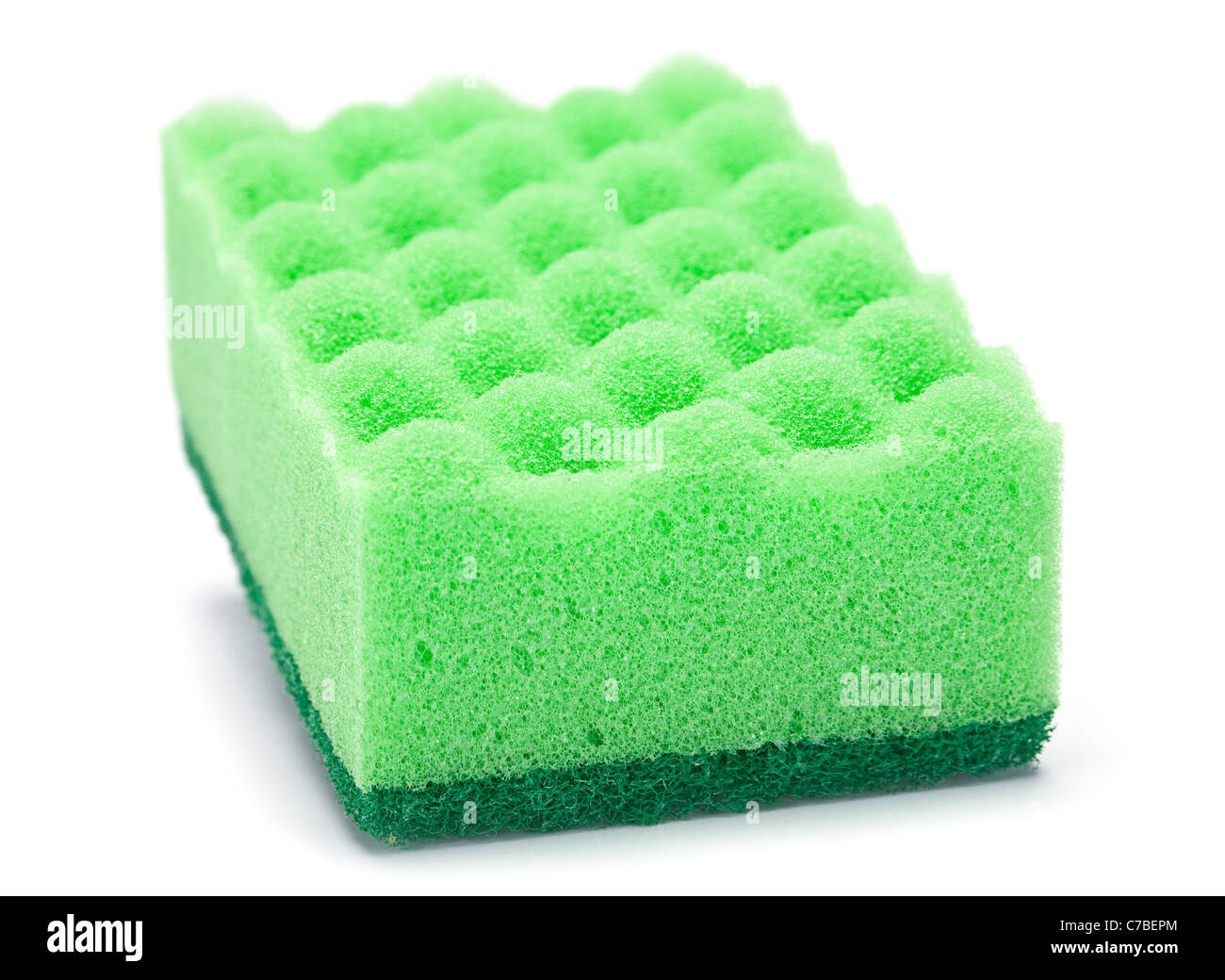 Sponge for cleaning isolated on white background Stock Photo - Alamy