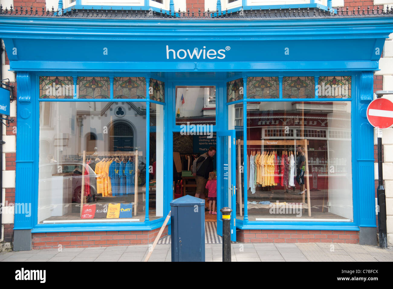 Howies clothes shop retail outlet , Cardigan Wales UK Stock Photo - Alamy