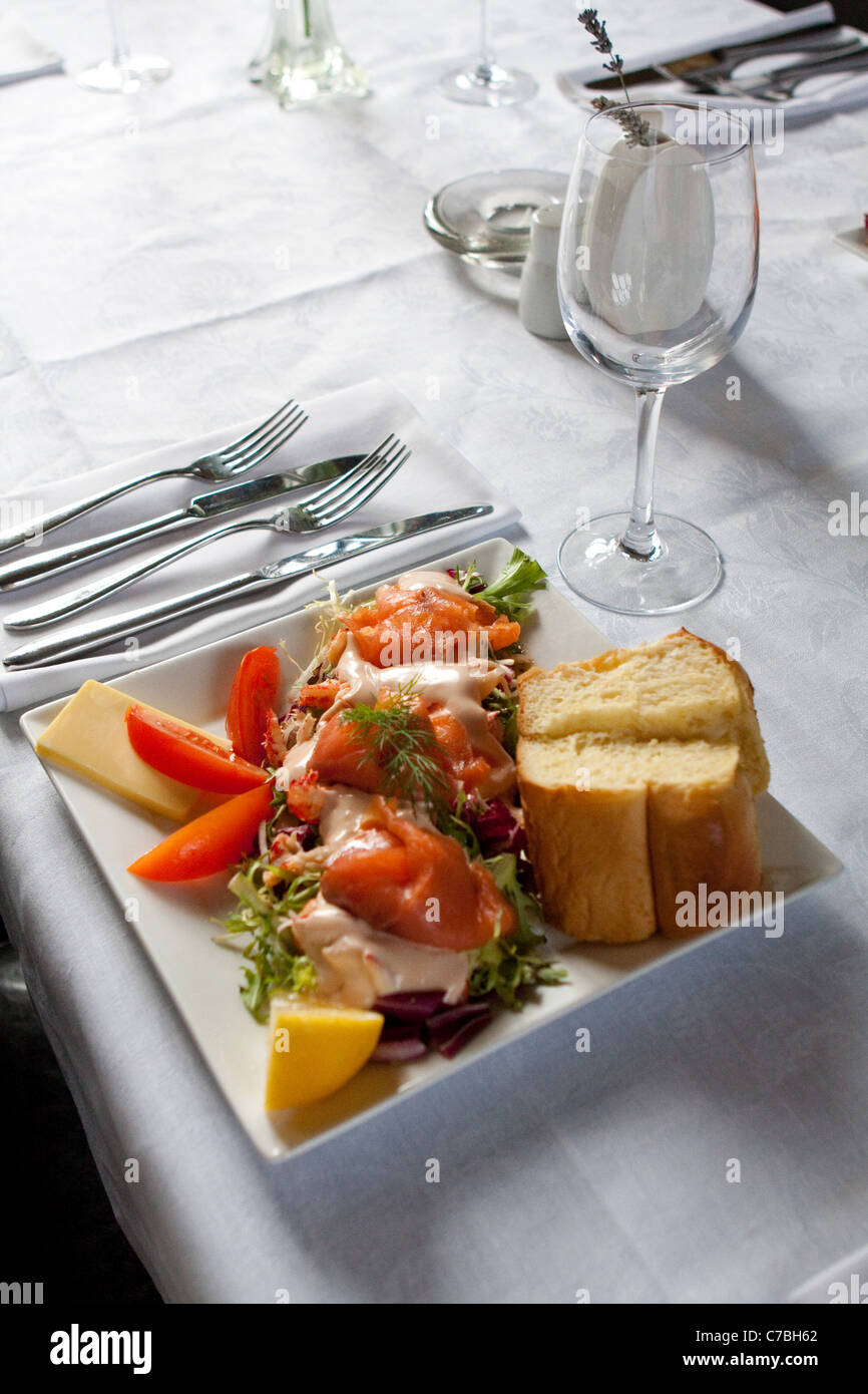 Wedding dinner entree Stock Photo Alamy