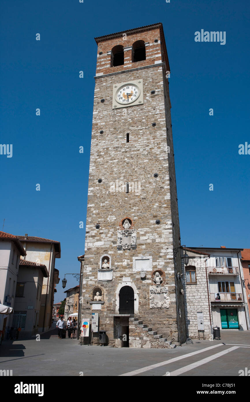 Torre Patriarcale tower, Marano Lagunare, Friuli-Venezia Giulia, Italy Stock Photo