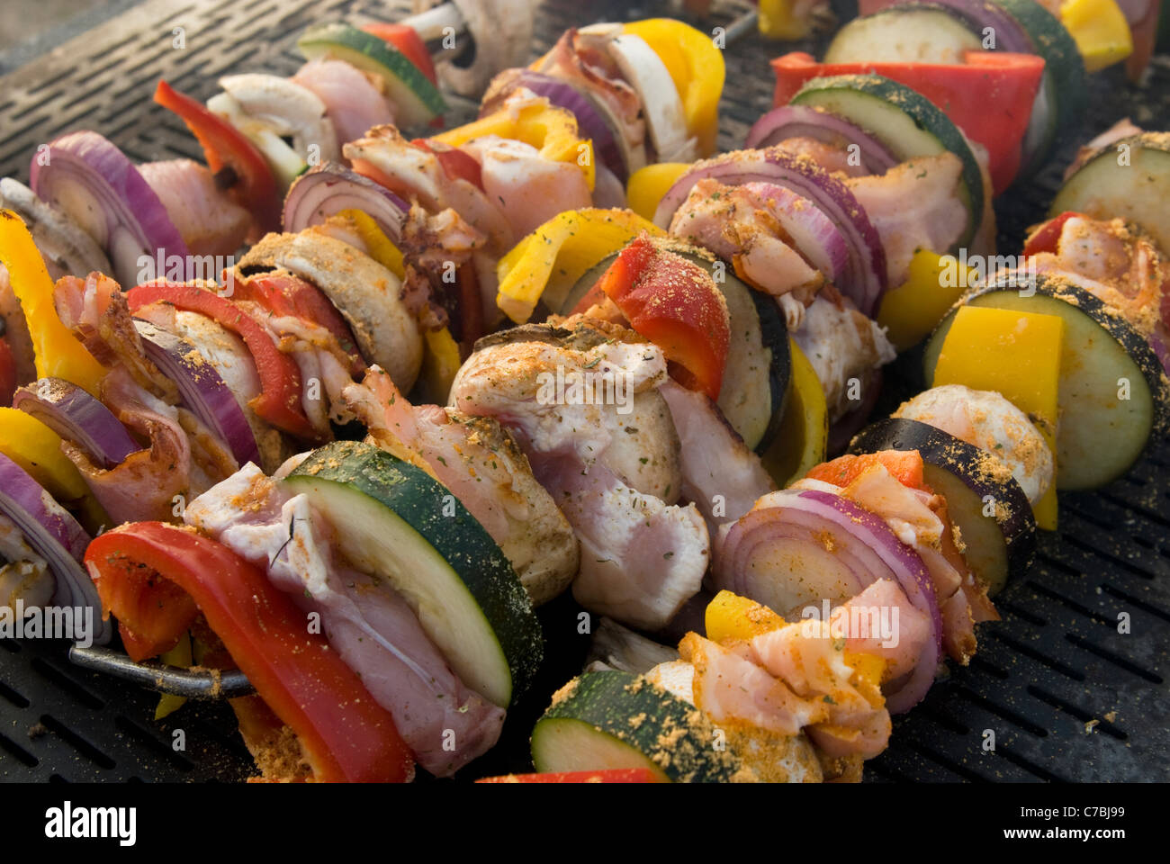 meat on grill , barbecue Stock Photo - Alamy