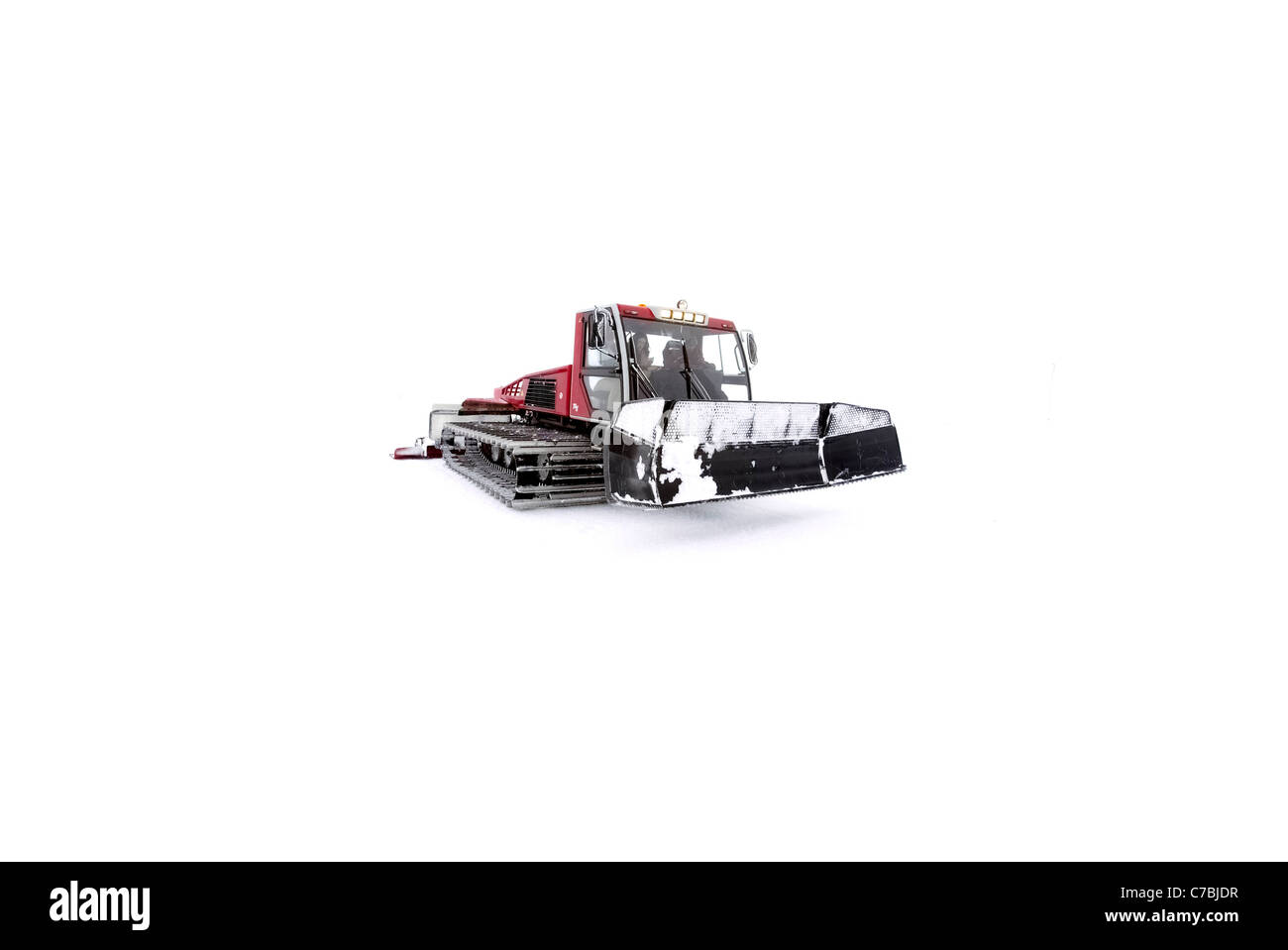 Snow plow isolated on white background Stock Photo