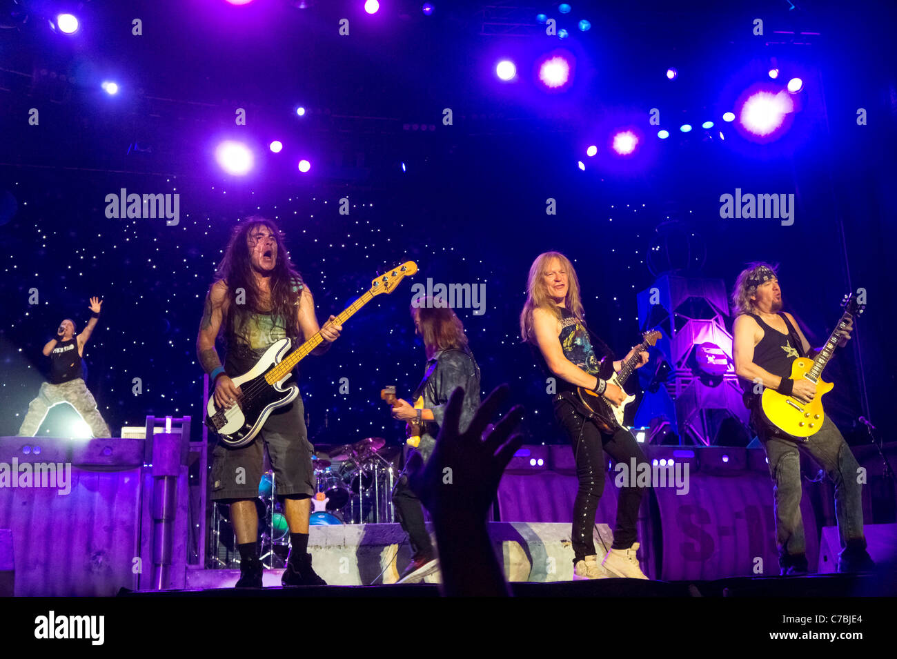 Iron Maiden concert live Stock Photo - Alamy