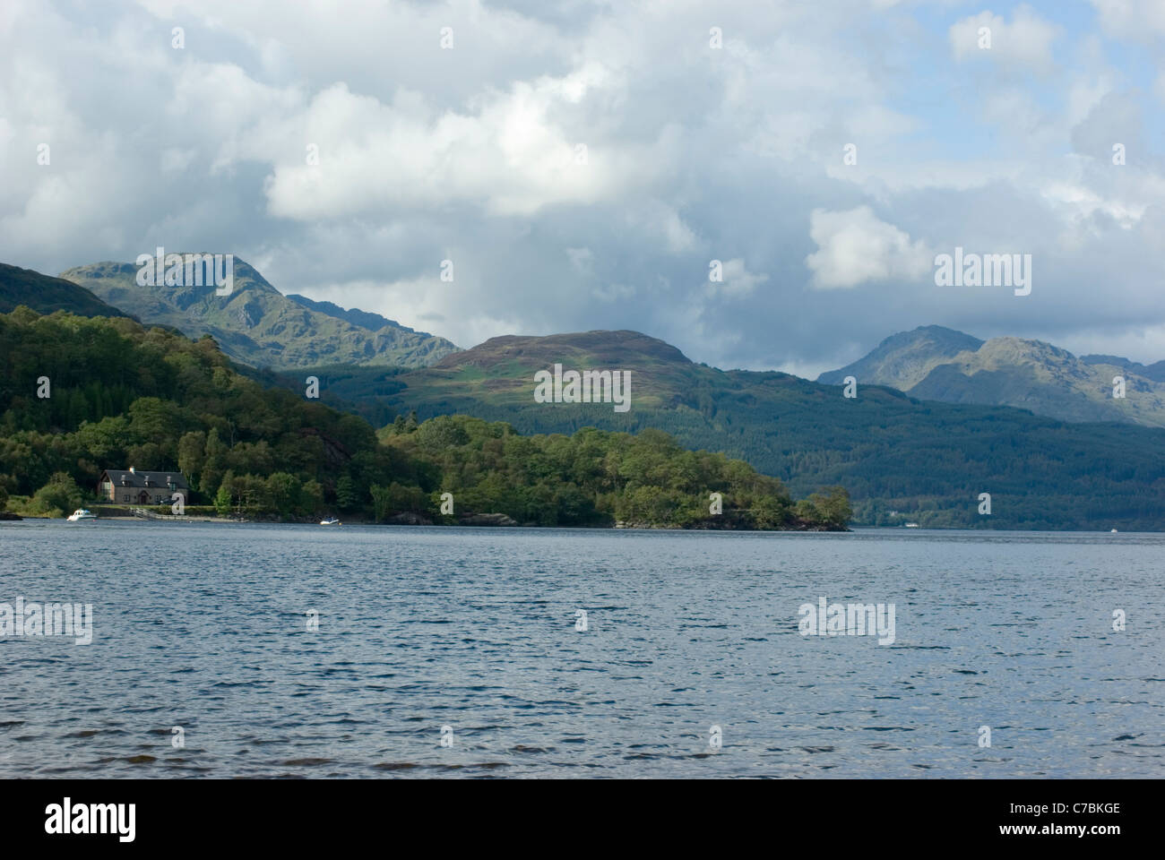 Loch Lomond West shore, Scotland. Stock Photo