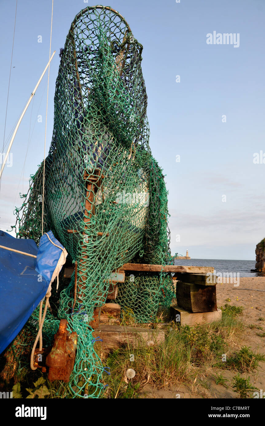 Fishing boat nets Stock Photo - Alamy