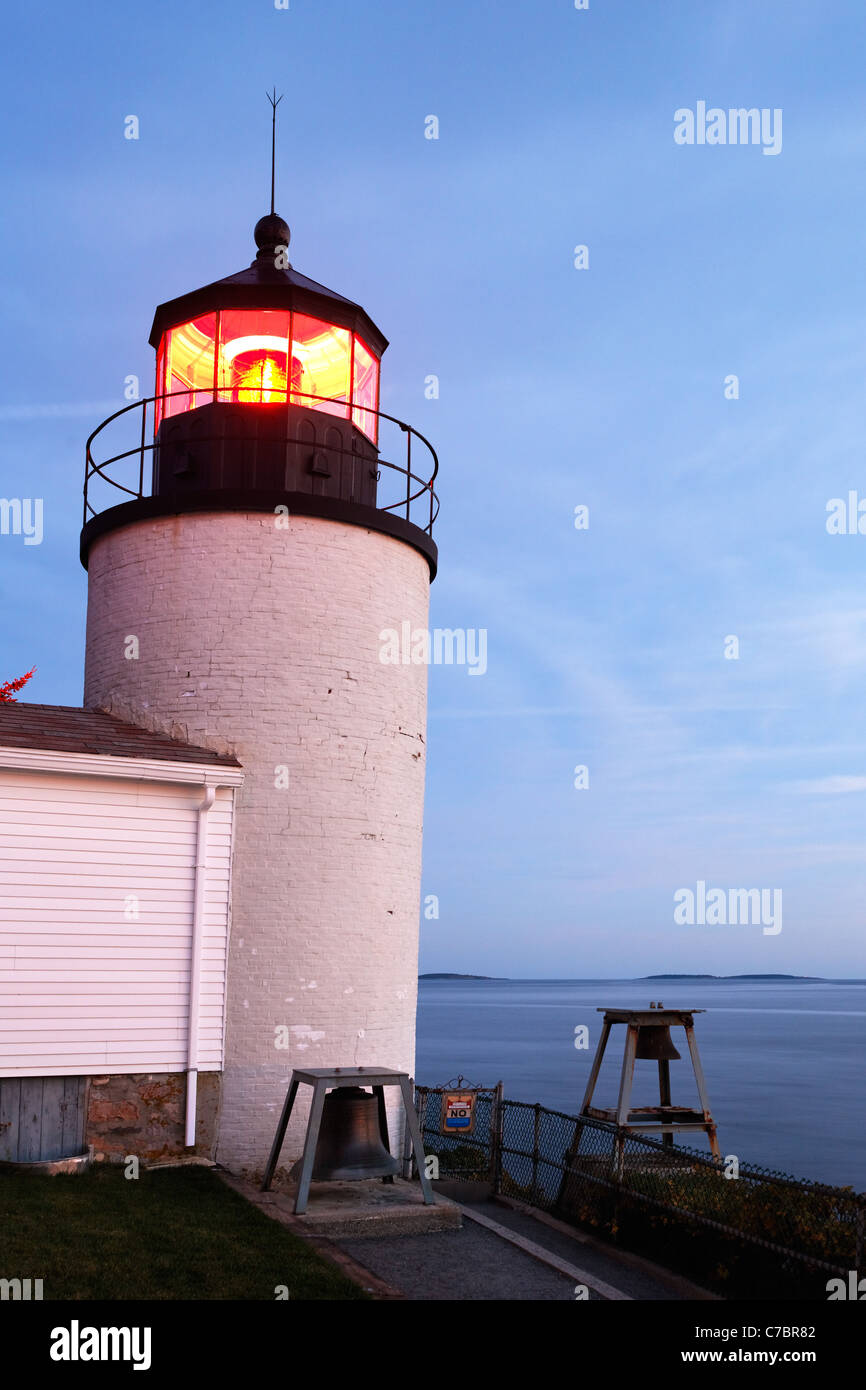 Bass Harbor Head Light, Acadia National Park, Bass Harbor, Tremont, Maine, USA Stock Photo