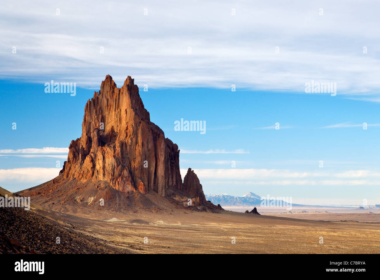 Shiprock Rock, New Mexico, USA Stock Photo