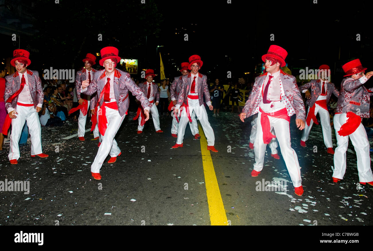 Dancers participant in the annual national festival of Uruguay Stock
