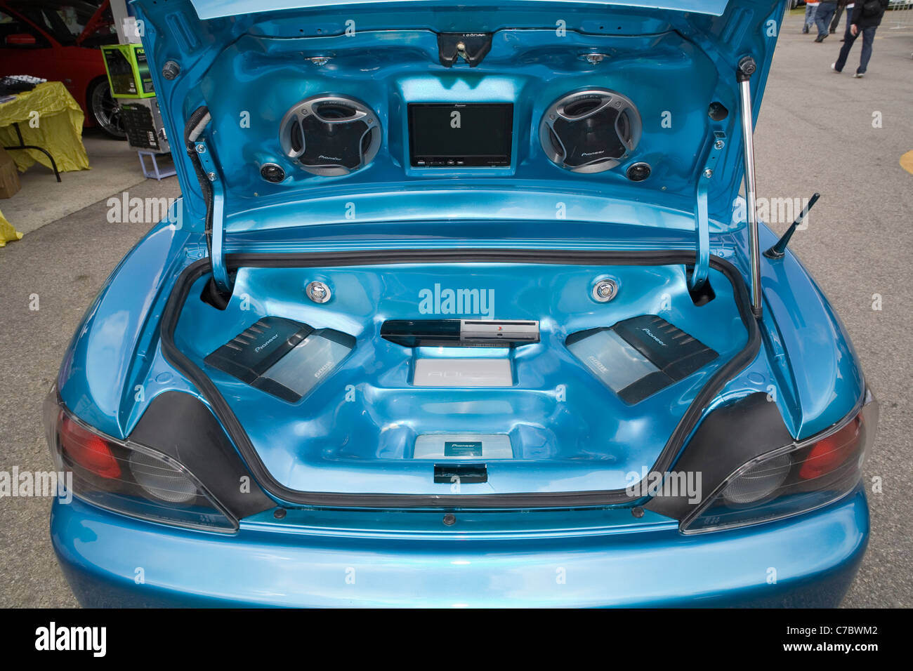 Modified and custom car speakers hi res stock photography and