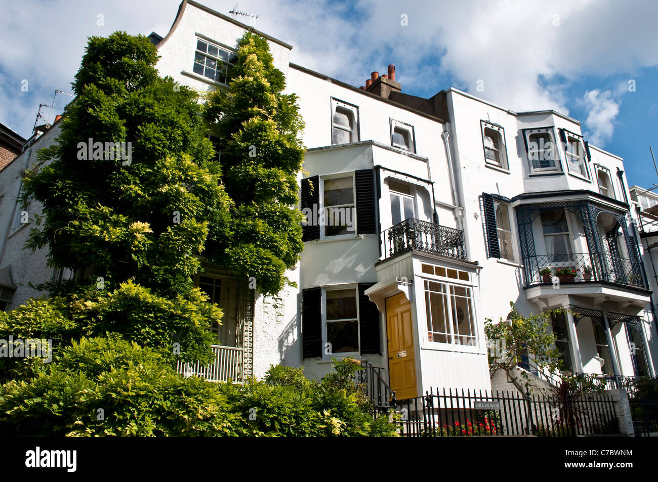 Posh houses, Twickenham Riverside, Middlesex, England, United Kingdom